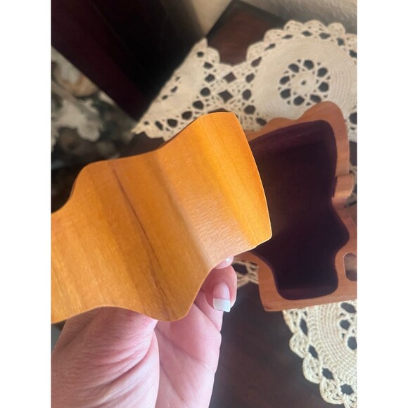 Vintage Wooden Trinket Puzzle Box - Picture 6 of 7